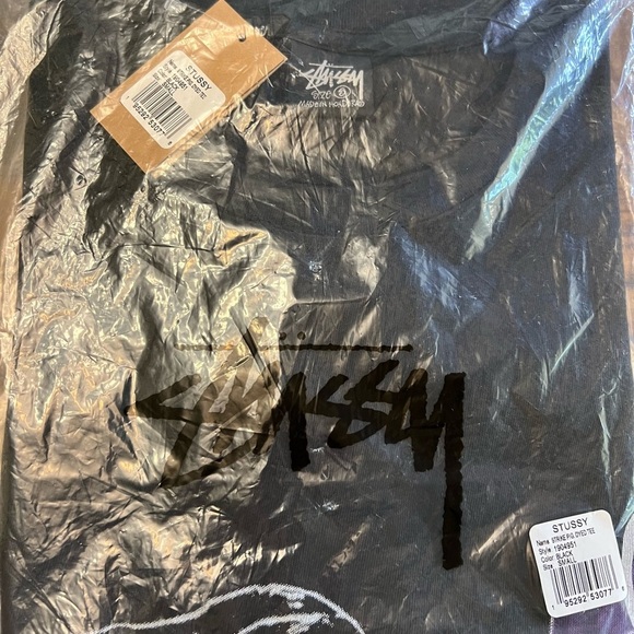 🎊HOST PICK🎊 Stussy Black Strike Pigment Dyed Tee - Picture 6 of 6